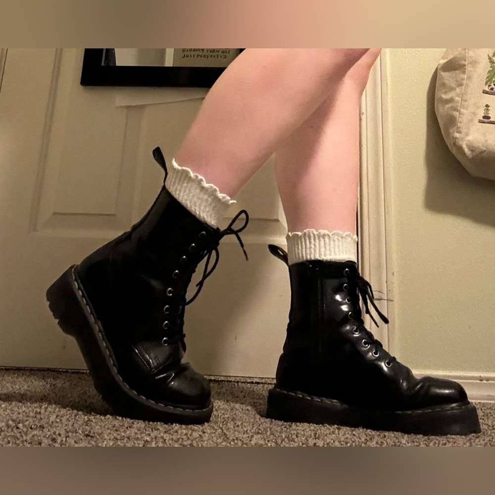 Doc Marten Jadon Leather Platform Boot